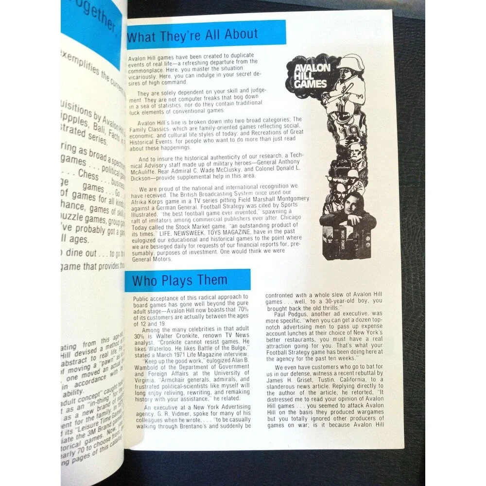 Avalon Hill - 1977 Game Catalog, Everything You Always Wanted to Know About Game